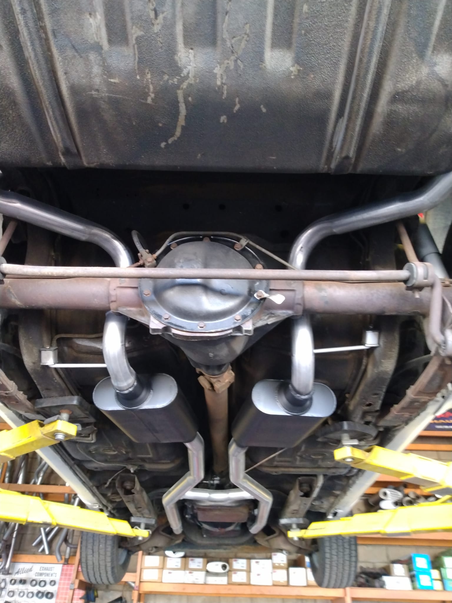 Muffler installation